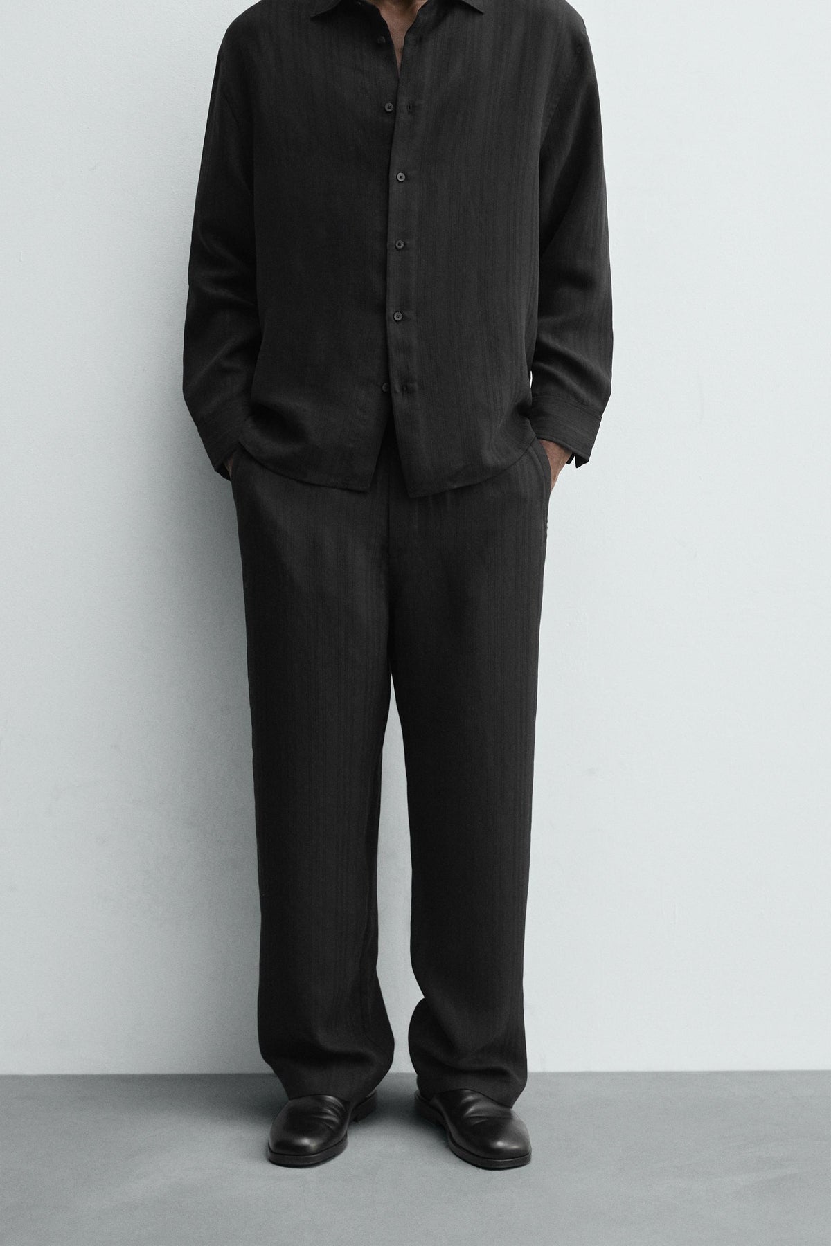 STRIPED JACQUARD TROUSERS - Image 2