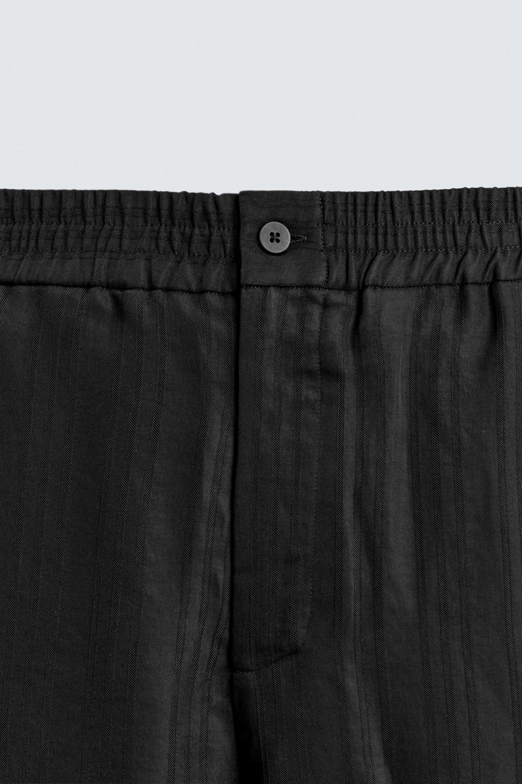 STRIPED JACQUARD TROUSERS - Image 8