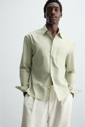TEXTURED STRIPE SHIRT - Image 6