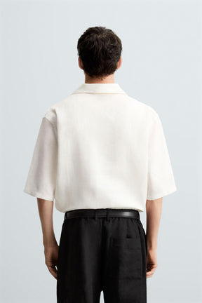 100% LINEN POLO SHIRT - Image 3