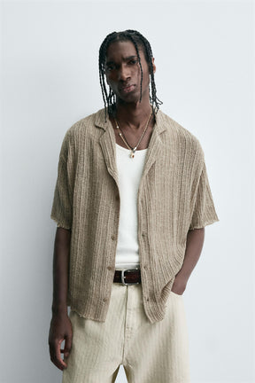 TEXTURED KNIT SHIRT - Image 2