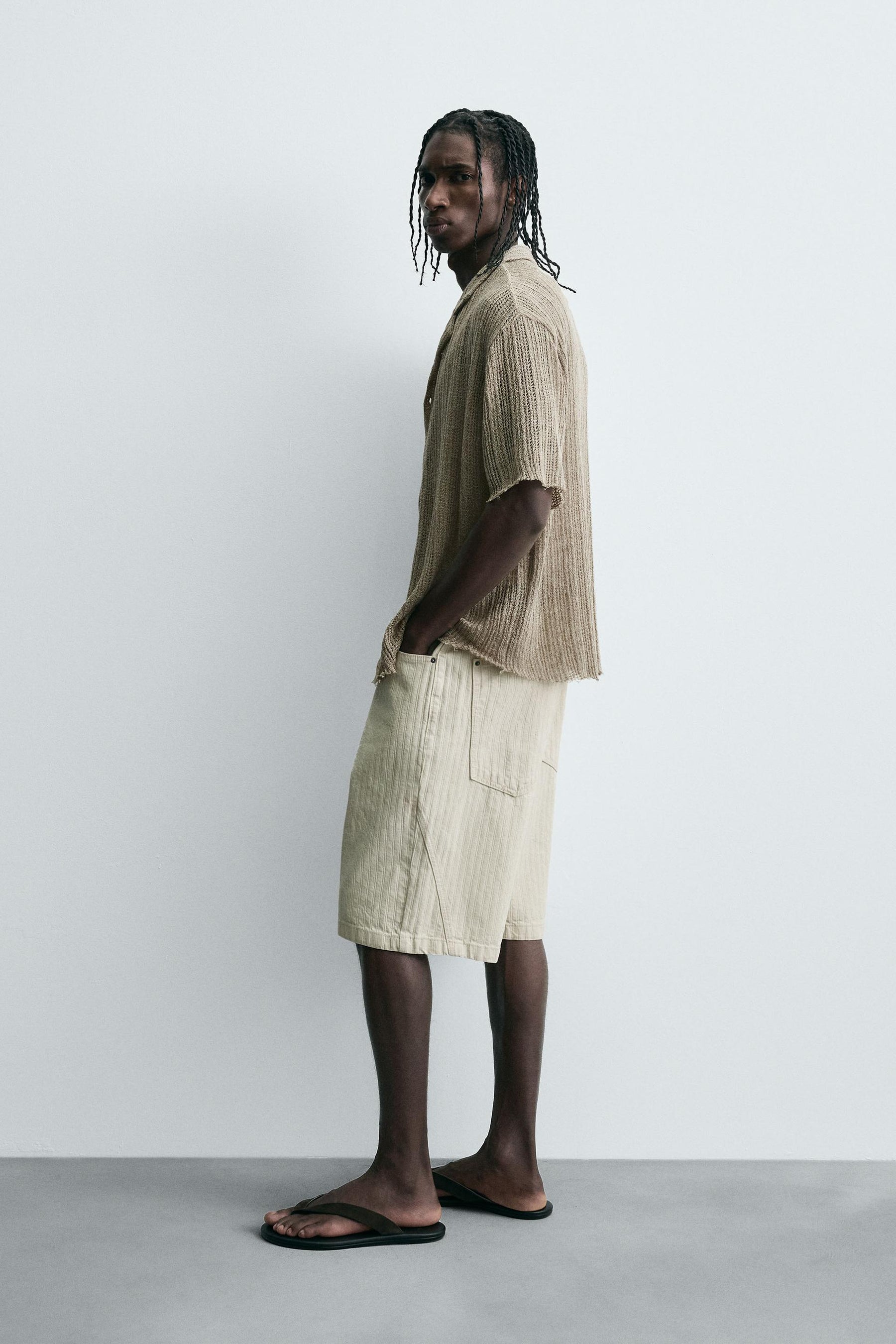 TEXTURED KNIT SHIRT - Image 4