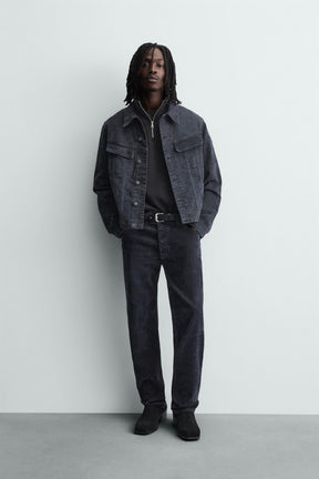 STRAIGHT-LEG CORDUROY TROUSERS - Image 1
