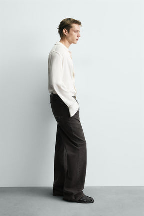 WAXED FLARE FIT JEANS - Image 3