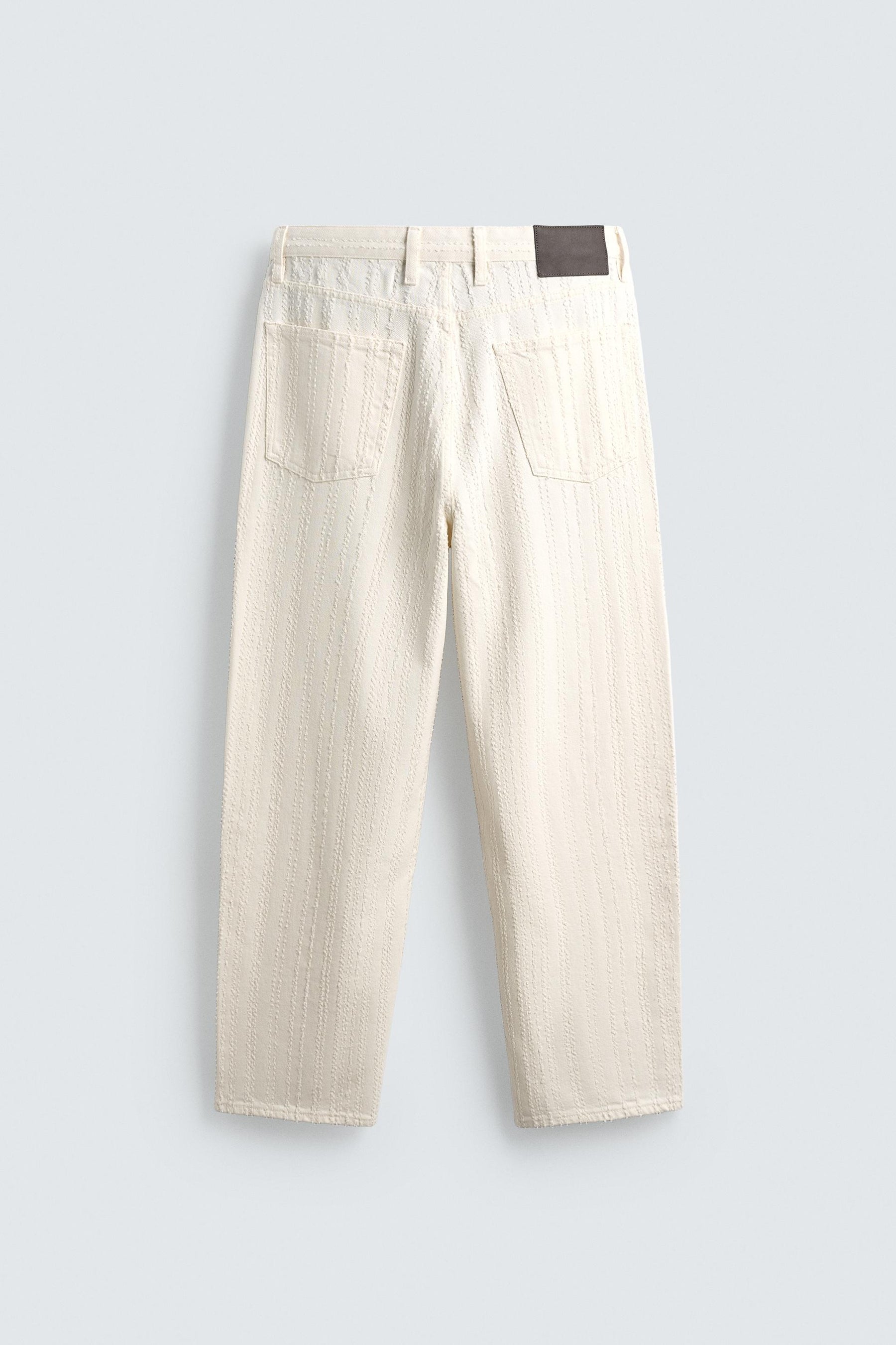 TEXTURED STRIPED JEANS - Image 9