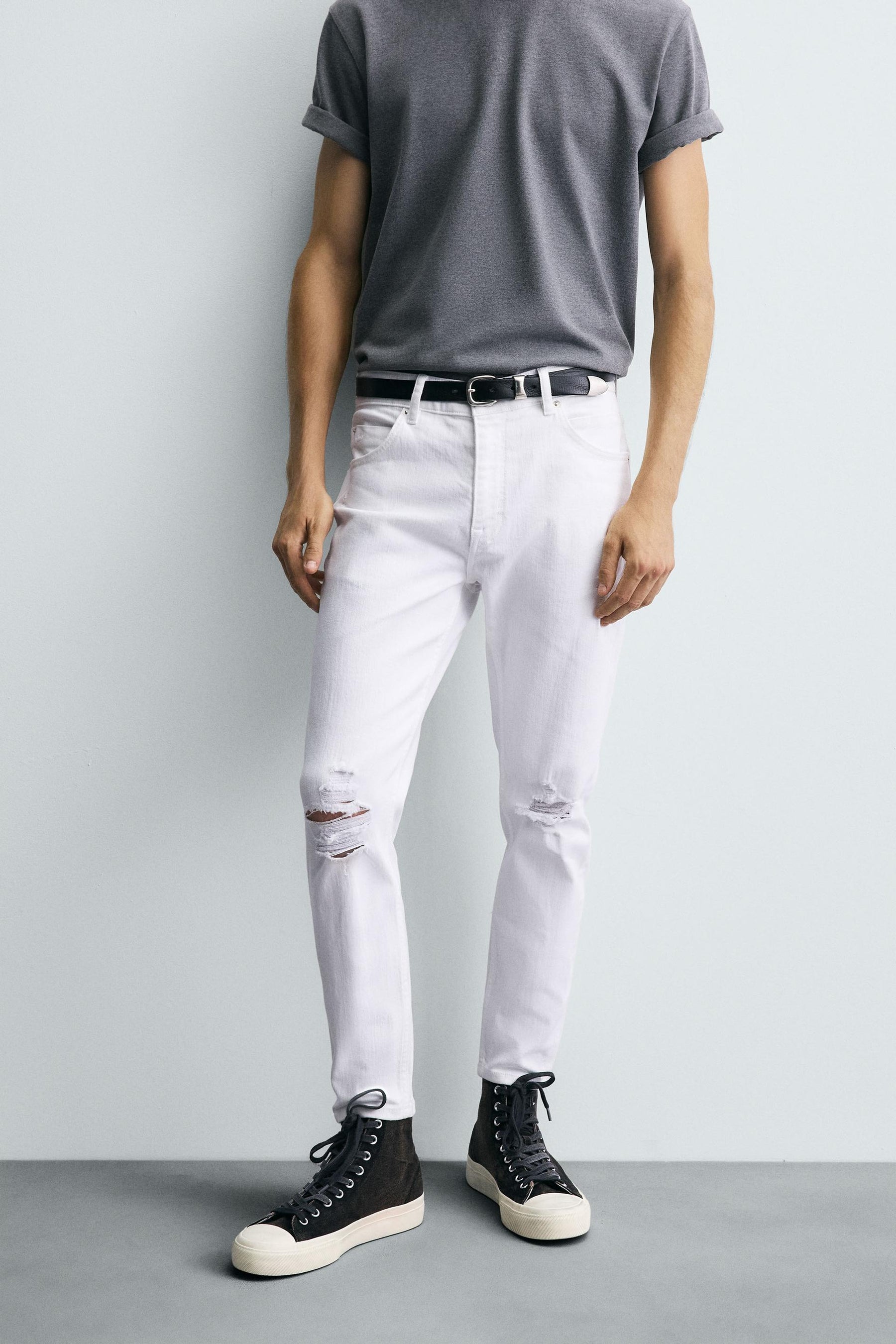 RIPPED SKINNY FIT JEANS - Image 2