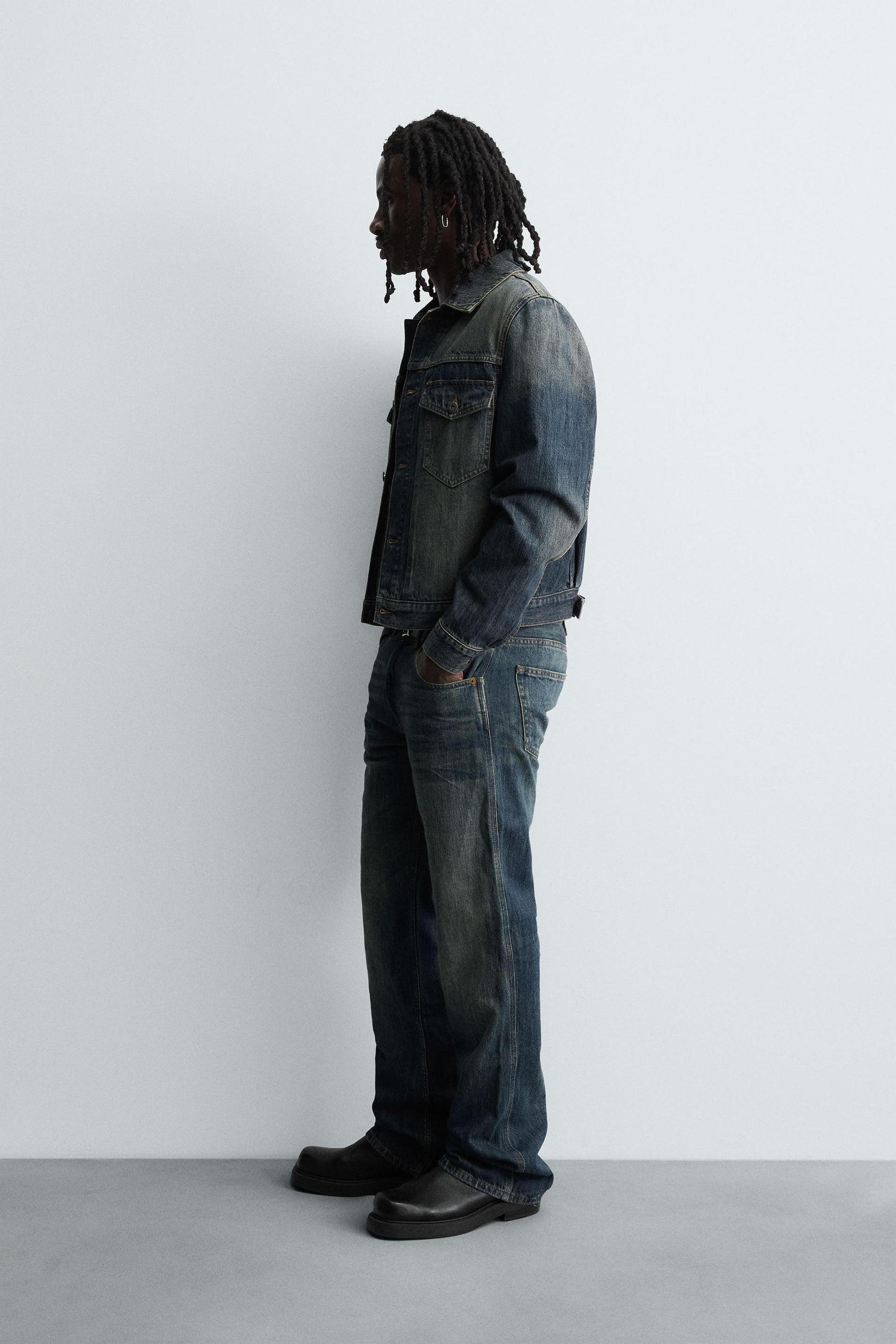 CROPPED FIT DENIM JACKET - Image 4