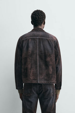 FLOCKED VELVET JACKET - Image 3