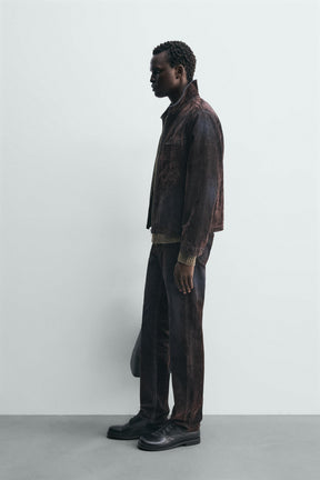 FLOCKED VELVET JACKET - Image 4