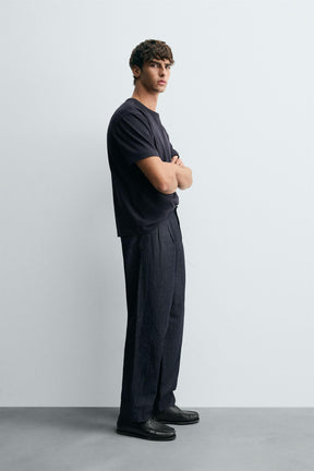 CROPPED WIDE-LEG DENIM TROUSERS - Image 4