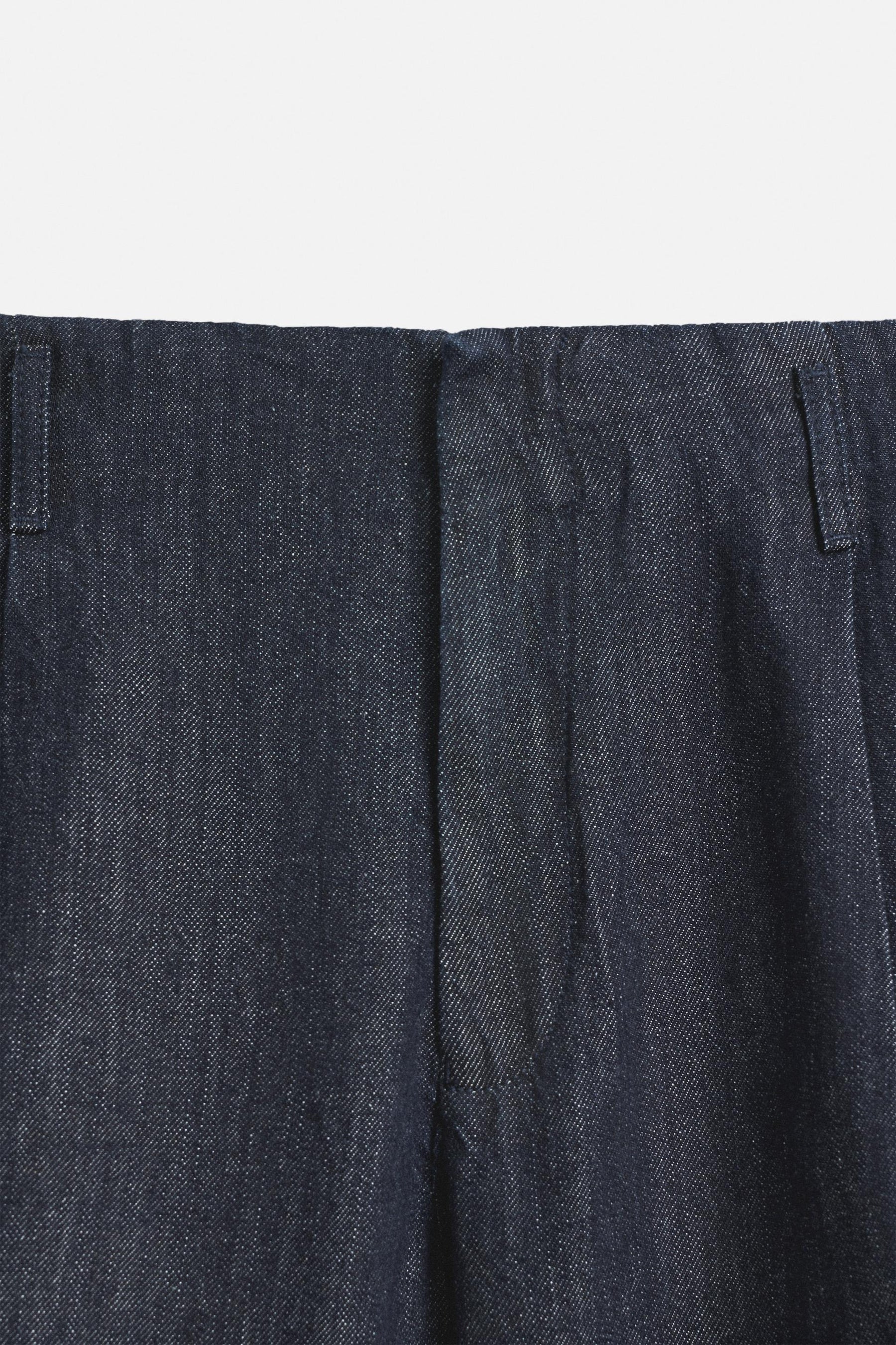 CROPPED WIDE-LEG DENIM TROUSERS - Image 9