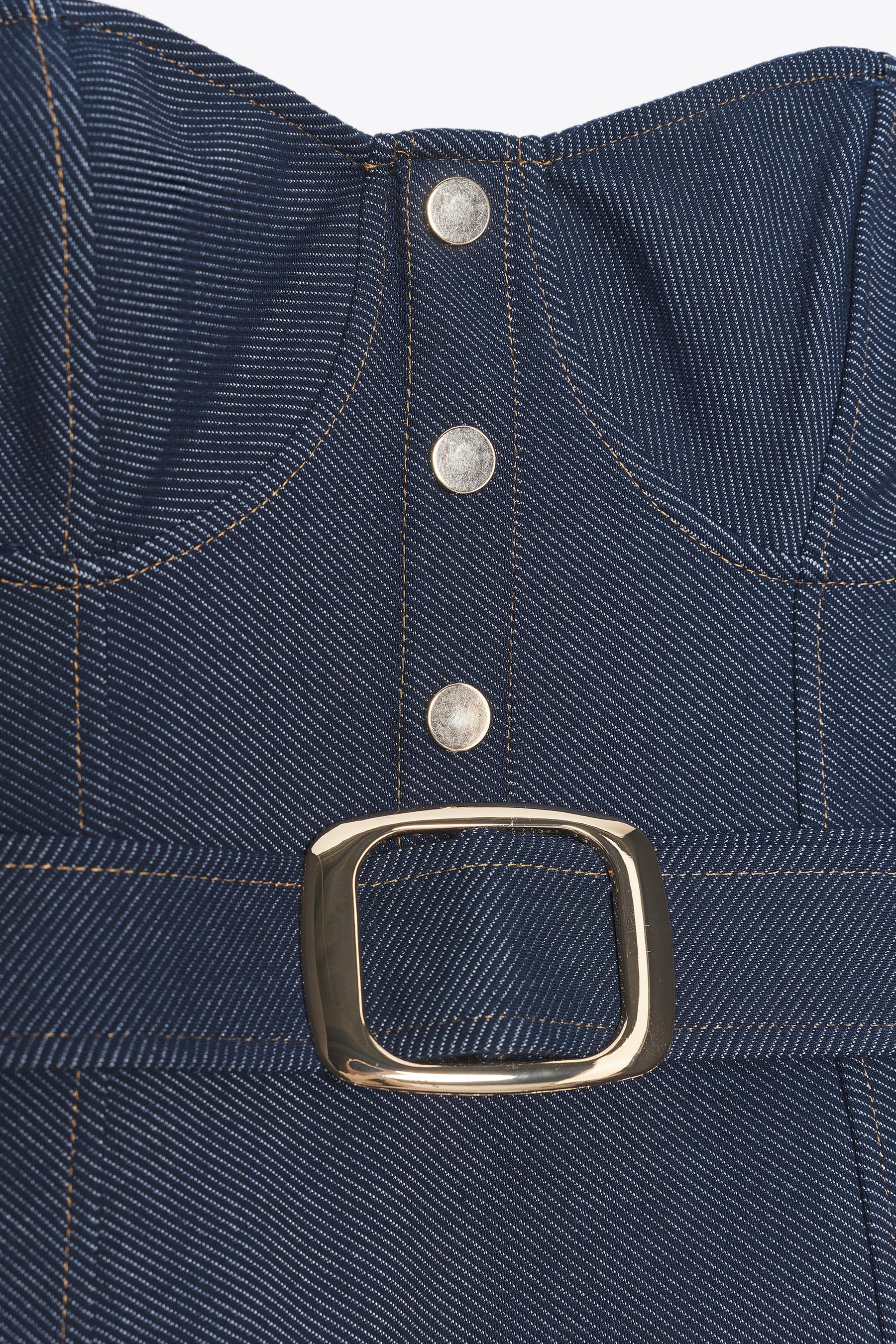 STRAPLESS BELTED DRESS - Image 6