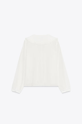 Hemd mit besticktem Kragen