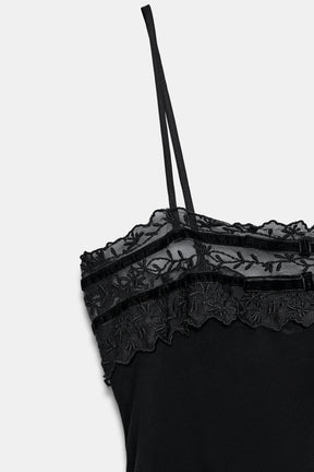 Georgette-Schleifenoberteil