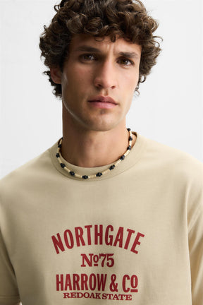 RIBBED SLOGAN T-SHIRT - Image 5