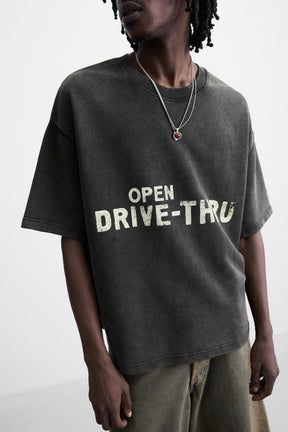 WASHED PRINTED GRAPHIC SWEATSHIRT - Image 5