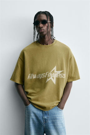 WASHED PRINTED SLOGAN SWEATSHIRT - Image 2