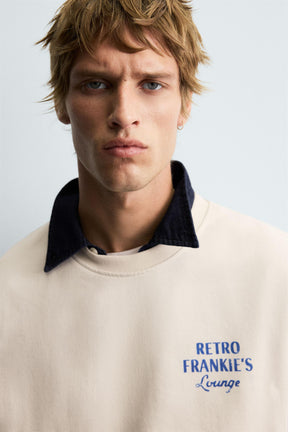 WASHED PRINTED SWEATSHIRT - Image 5