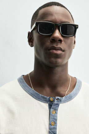 COLOUR BLOCK HENLEY T-SHIRT - Image 6