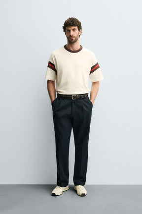 RIBBED STRIPED T-SHIRT - Image 1