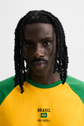 EMBROIDERED COLOUR BLOCK T-SHIRT - Image 6