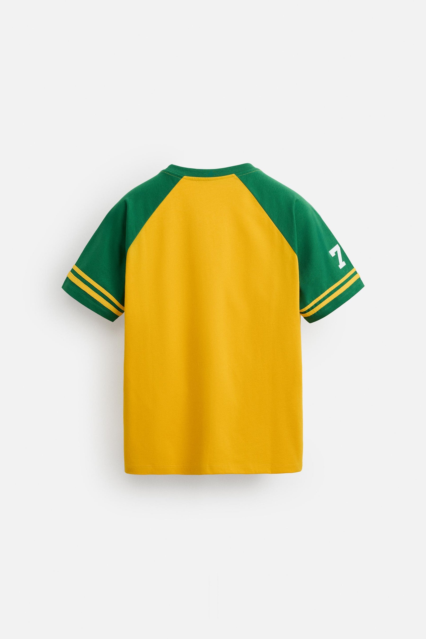 EMBROIDERED COLOUR BLOCK T-SHIRT - Image 8