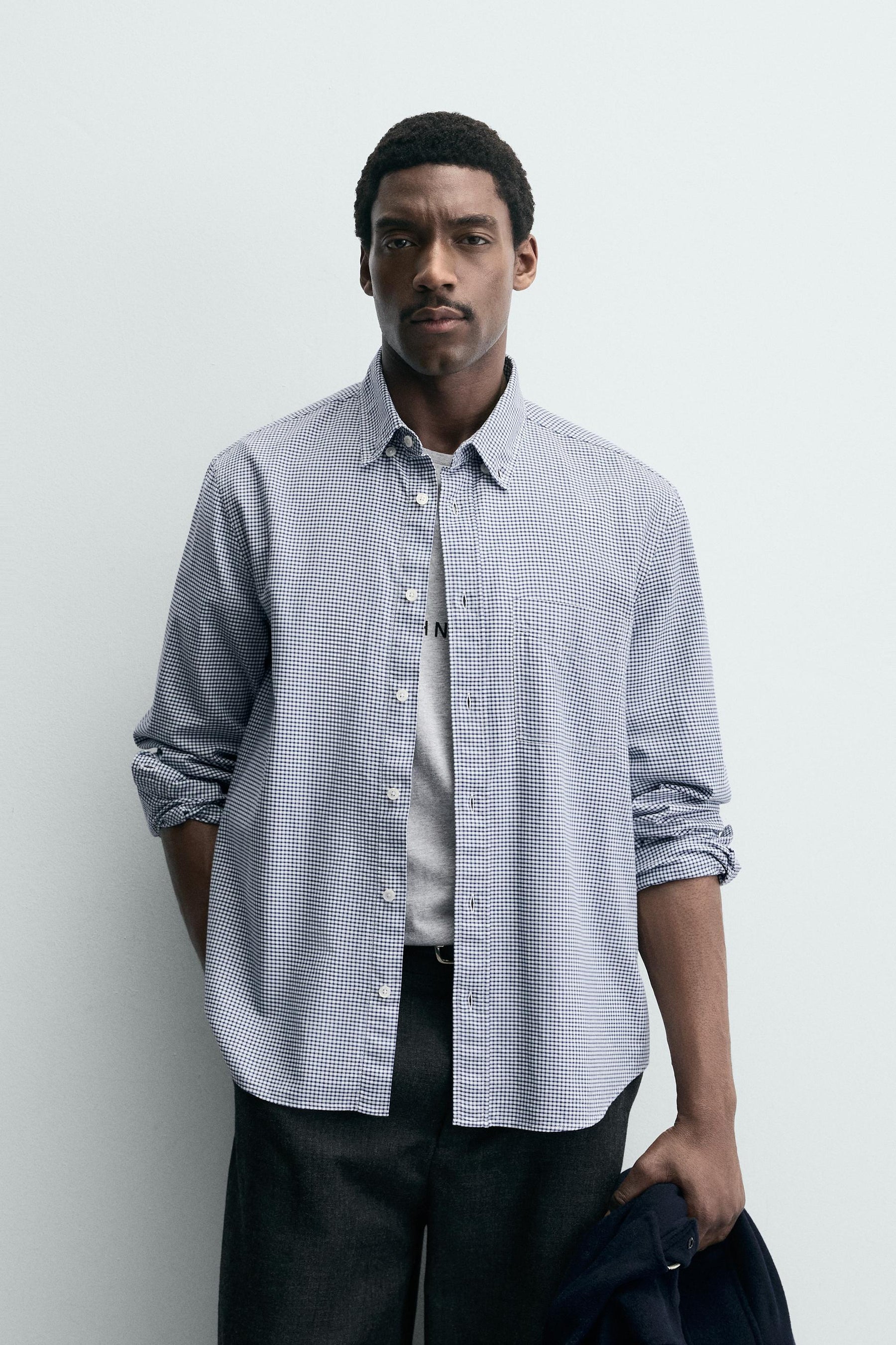 TEXTURED CHECK SHIRT - Image 2