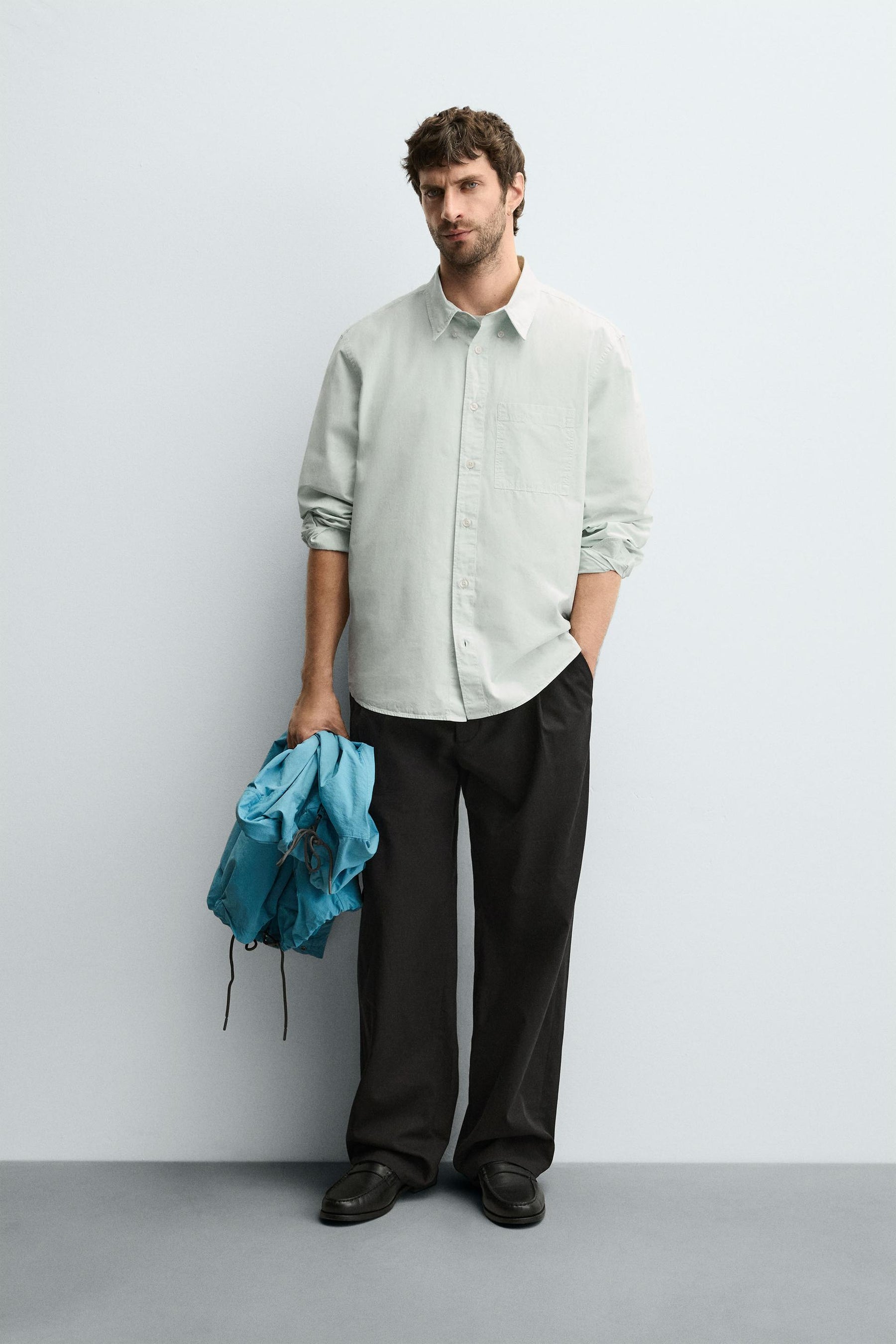 RELAXED FIT POPLIN SHIRT - Image 1