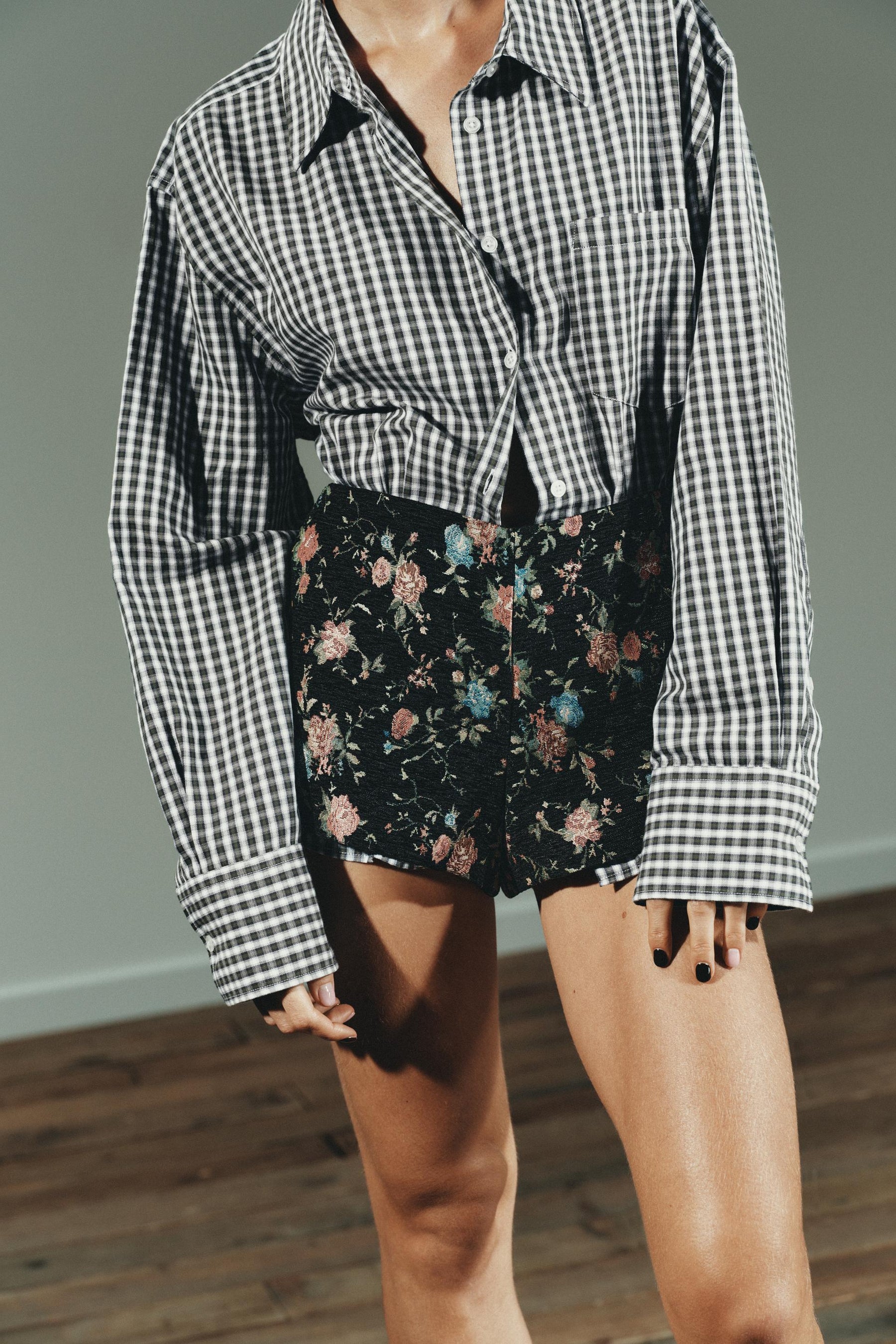 Kariertes Hemd, normale Passform