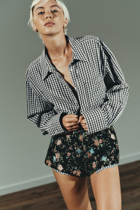 Kariertes Hemd, normale Passform