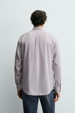 CHECK SHIRT WITH POCKET - Image 3