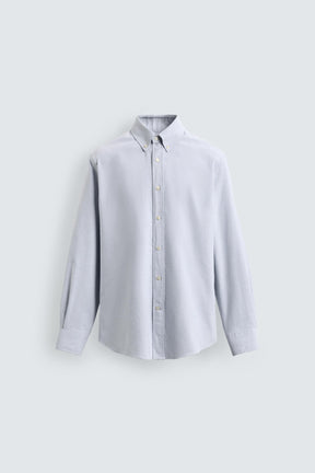 WASHED TEXTURED OXFORD SHIRT - Image 7