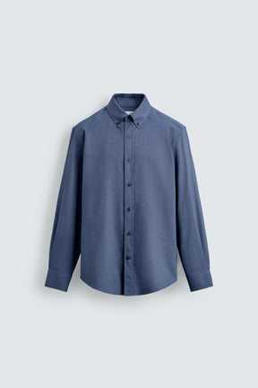 WASHED TEXTURED OXFORD SHIRT - Image 7