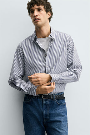 STRIPED REGULAR FIT SHIRT - Image 6