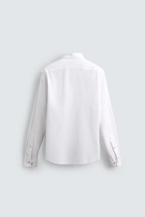 TEXTURED COTTON SHIRT - Image 7