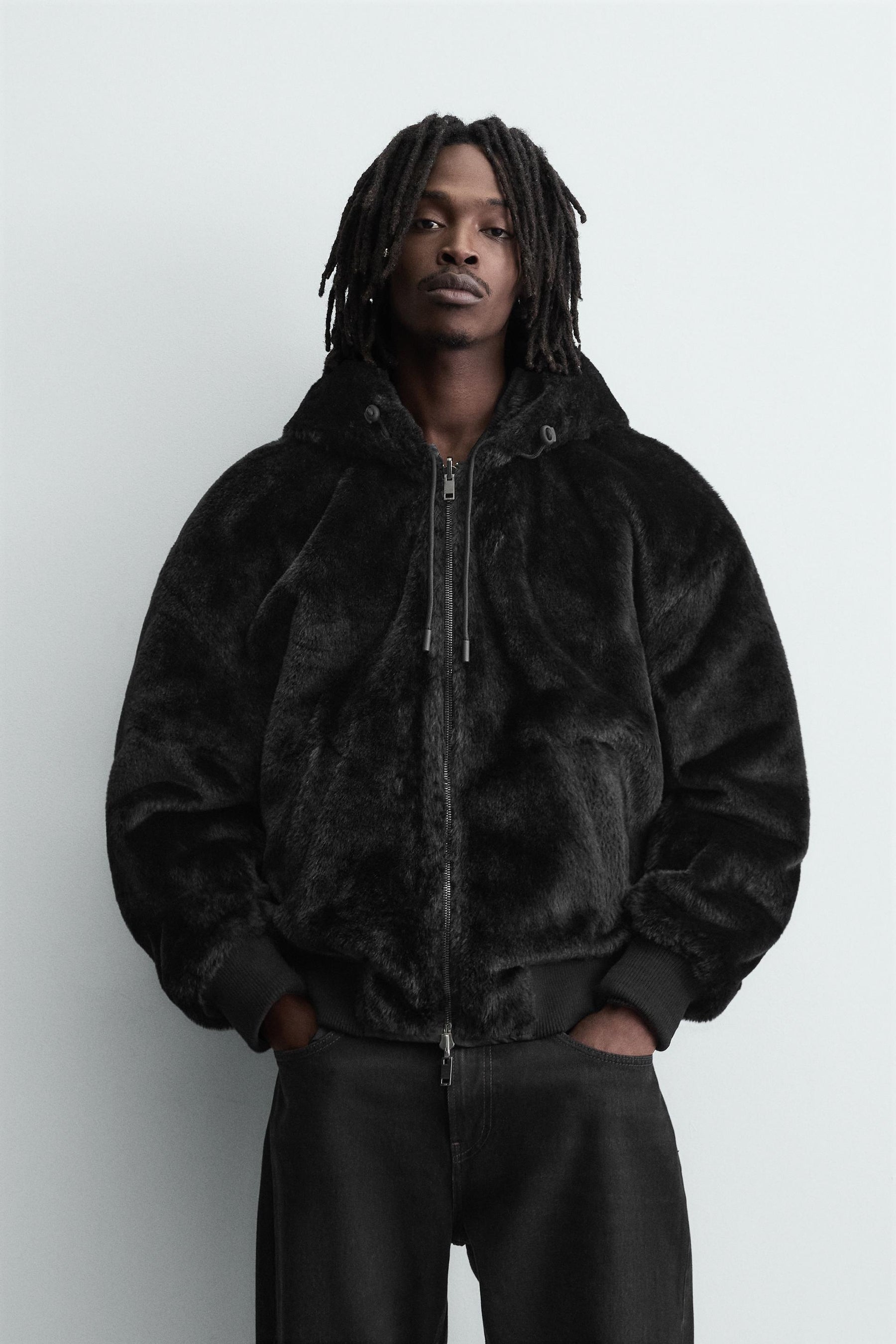 Reversible Faux Fur Bomber
