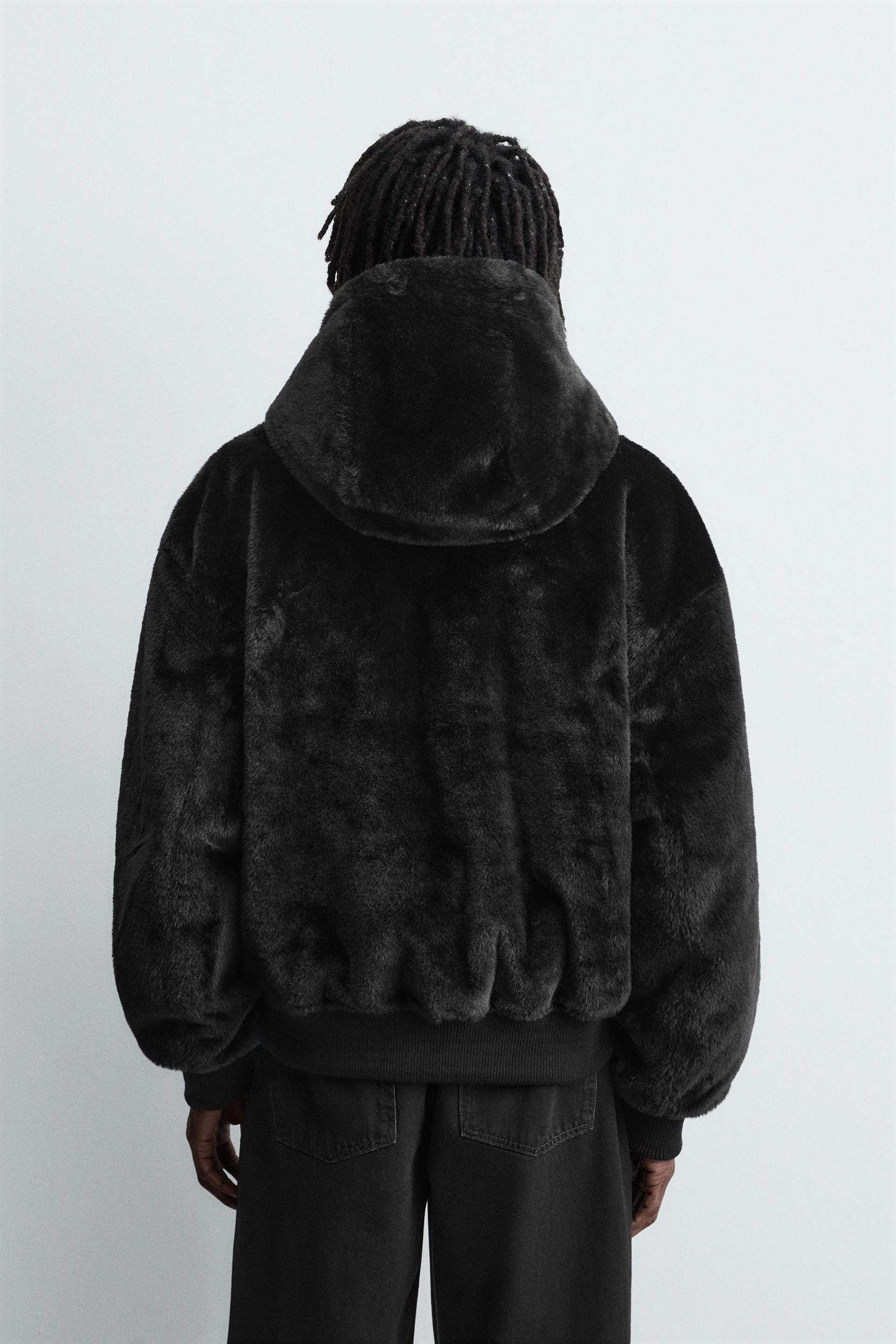 Reversible Faux Fur Bomber