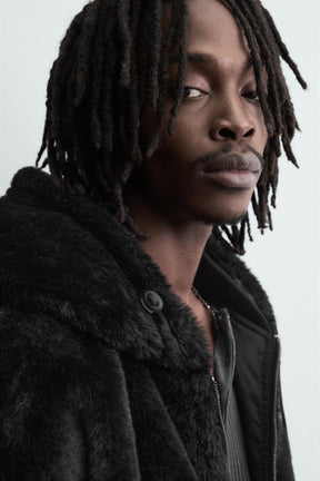 Reversible Faux Fur Bomber