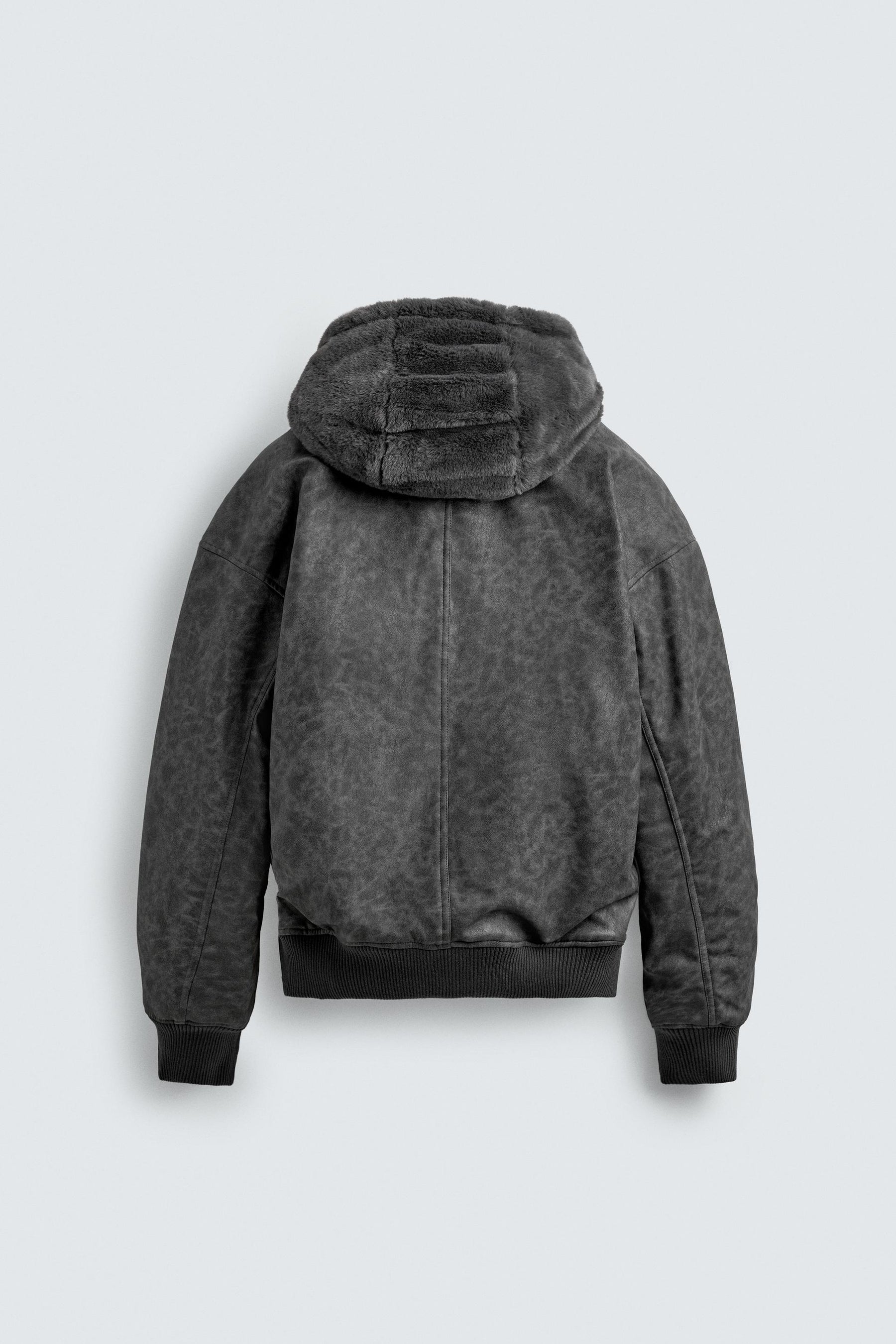 Reversible Faux Leather Bomber