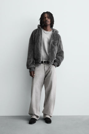 Reversible Faux Leather Bomber