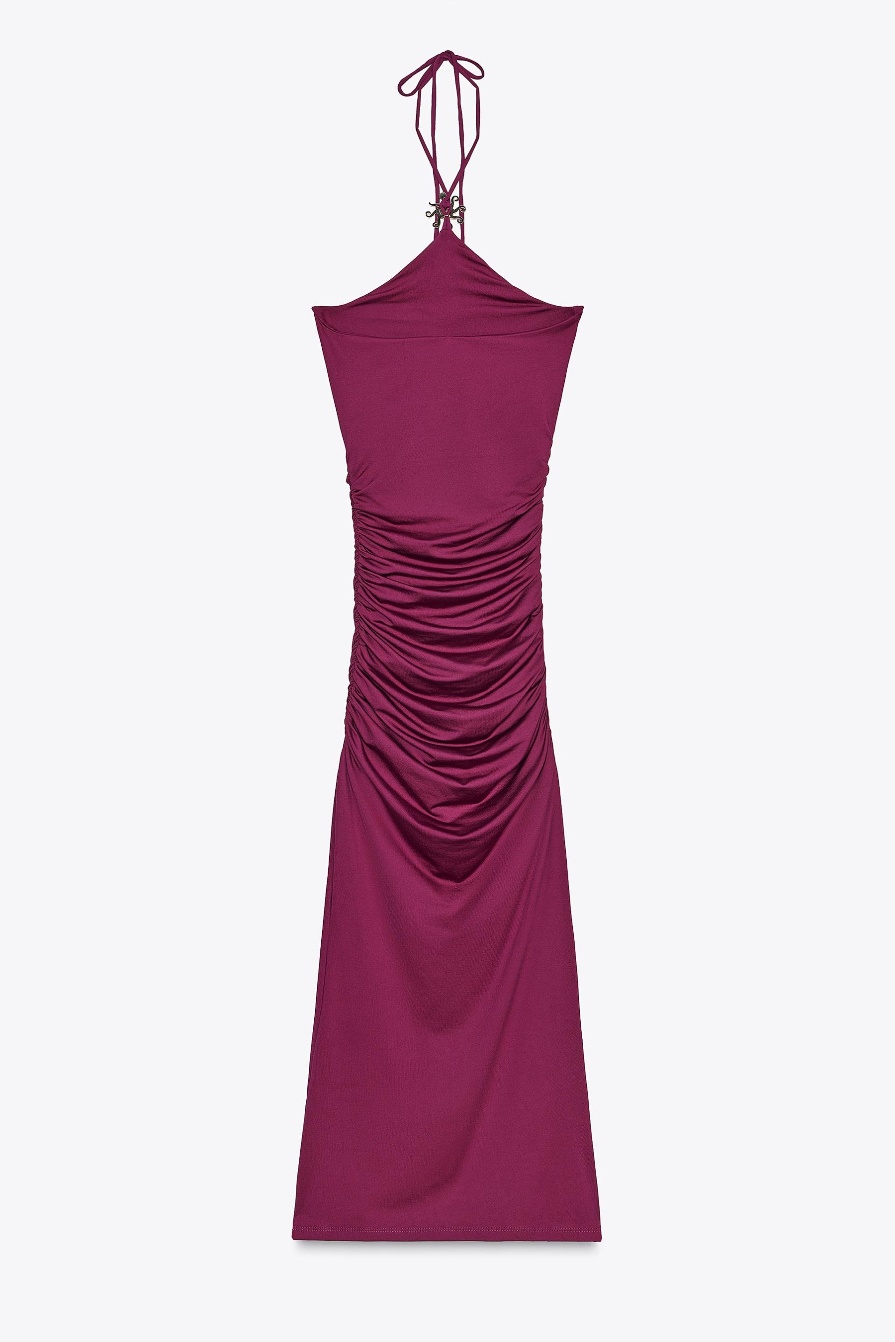 SUN HALTER POLYAMIDE DRESS - Image 7
