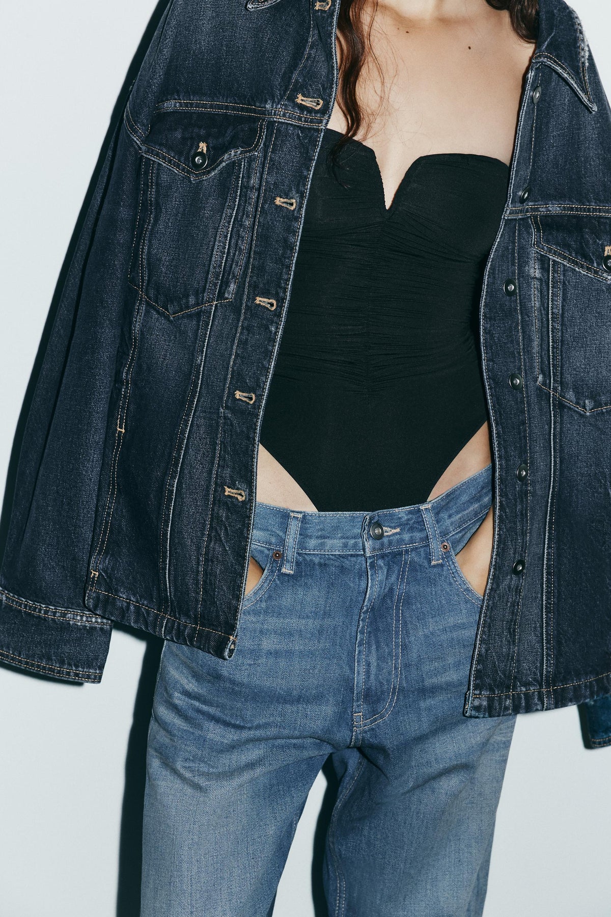 Rüschenbody aus Polyamid