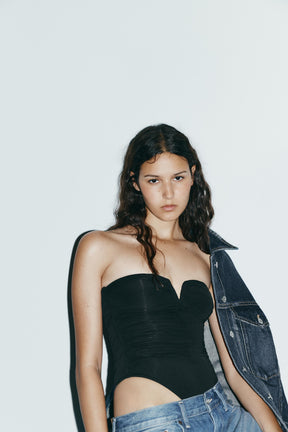 Rüschenbody aus Polyamid