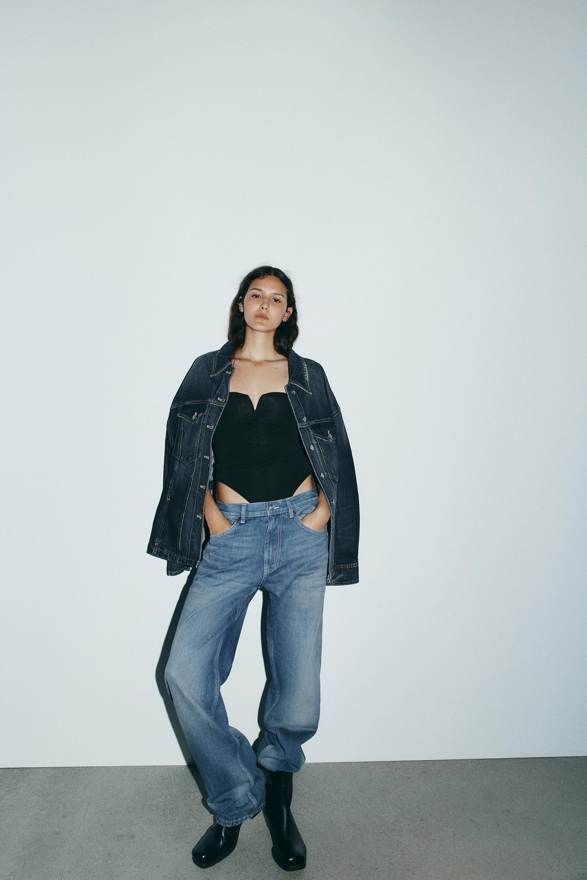 Rüschenbody aus Polyamid