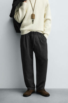 PLEATED TROUSERS WITH WOOL - Image 2