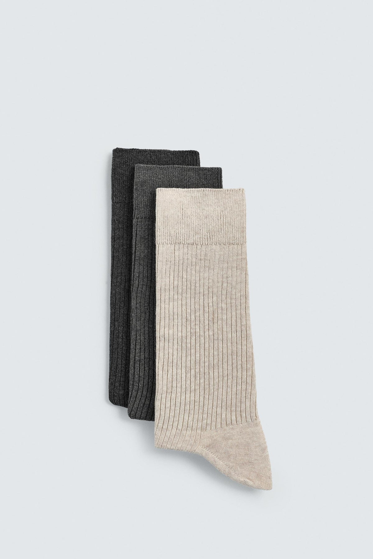 3-PACK OF BASIC RIBBED SOCKS - Image 2