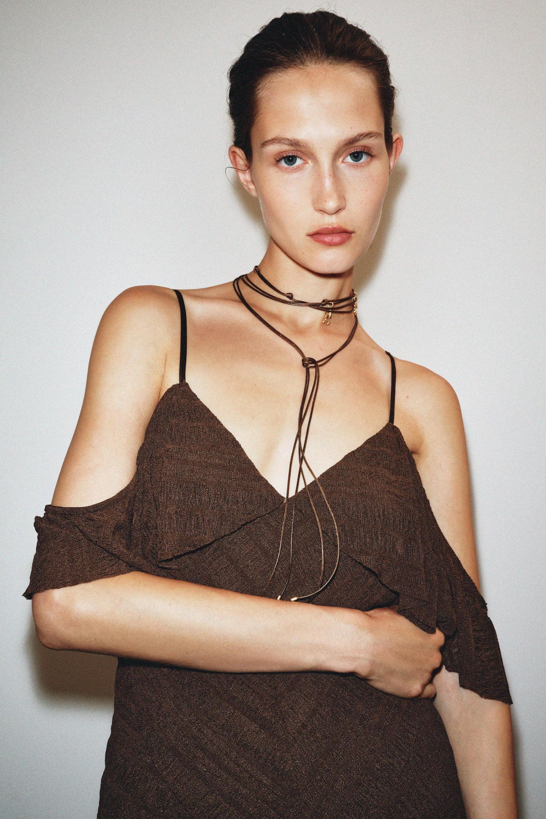 Strukturiertes Midikleid