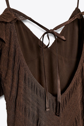 Strukturiertes Midikleid