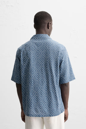 CONTRAST EMBROIDERY SHIRT - Image 3