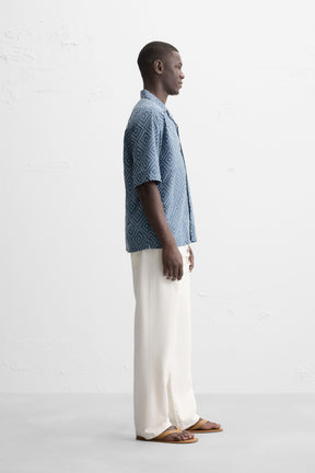 CONTRAST EMBROIDERY SHIRT - Image 4